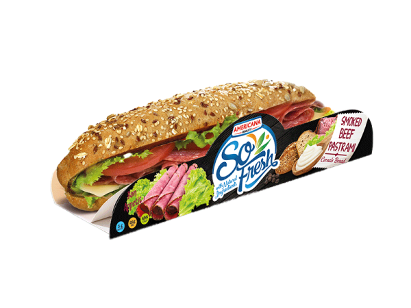 Smoked Beef Pastrami Sandwich