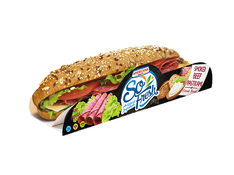 Smoked Beef Pastrami Sandwich
