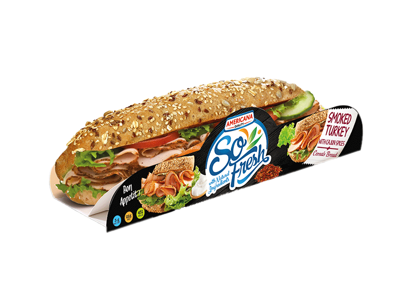 Smoked Turkey with Cajun Spices Sandwich