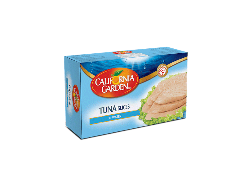White Tuna Slices in Water