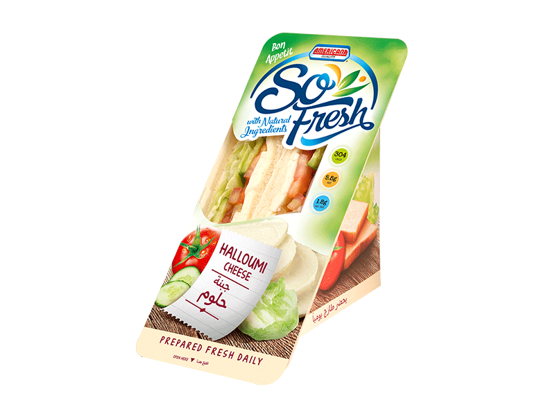 Halloumi Cheese Sandwich (White Bread)