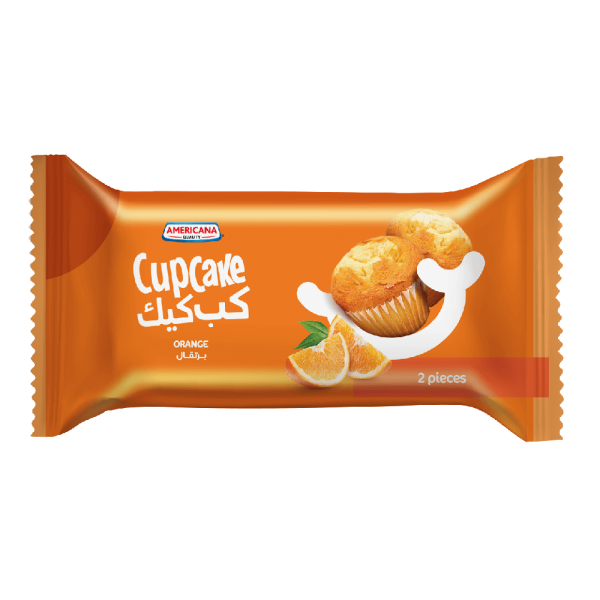 Orange Cupcake - 2 pieces Wrapper