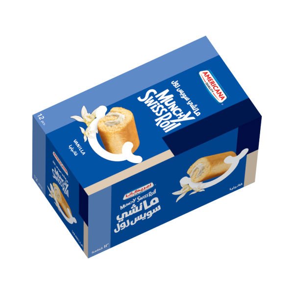 Munchy Vanilla Roll with Vanilla Cream - Box