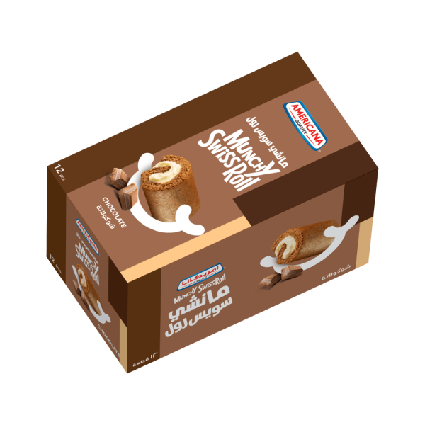 Munchy Chocolate Roll with Vanilla Cream - Box