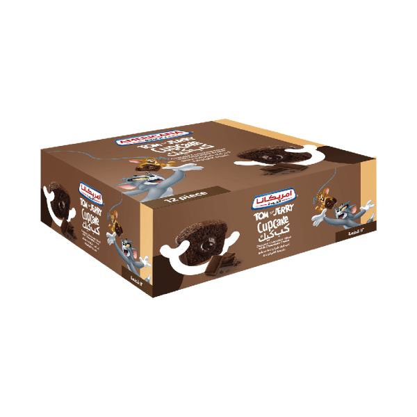 Tom & Jerry Chocolate Cupcake filled with Chocolate Cream - Box