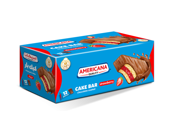 Chocolate Coated Strawberry Cake Bar