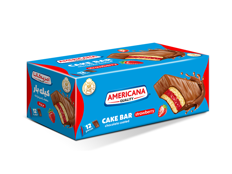 Chocolate Coated Strawberry Cake Bar