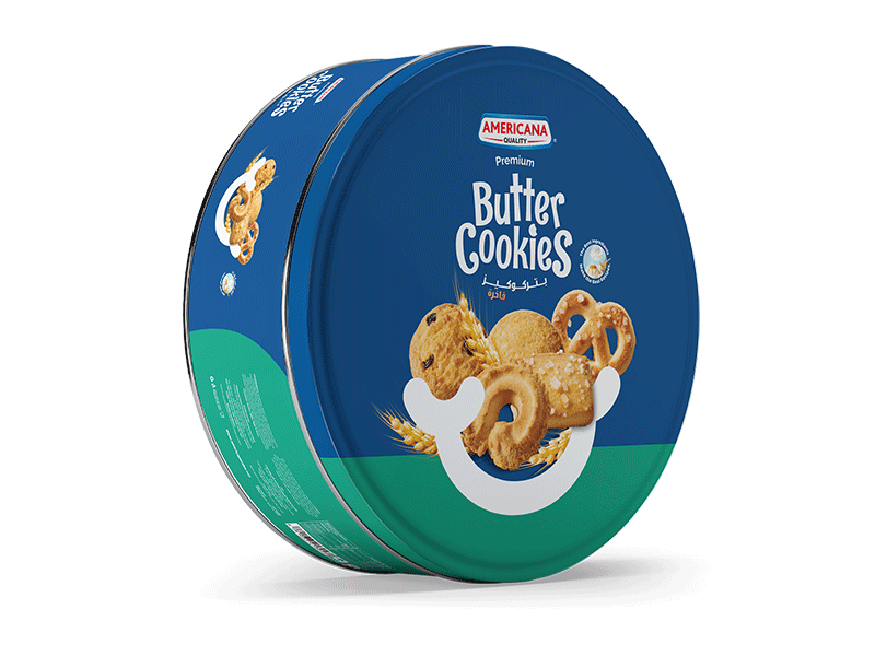 Butter Cookies Blue Tin