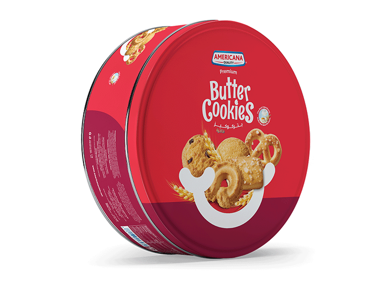 Butter Cookies Red Tin