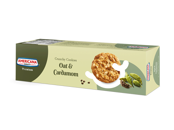 Crunchy Oat Cookies with Cardamom