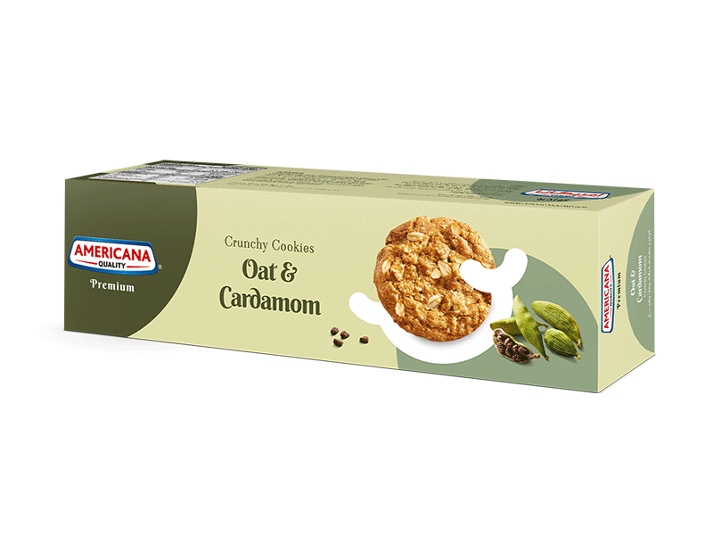 Crunchy Oat Cookies with Cardamom