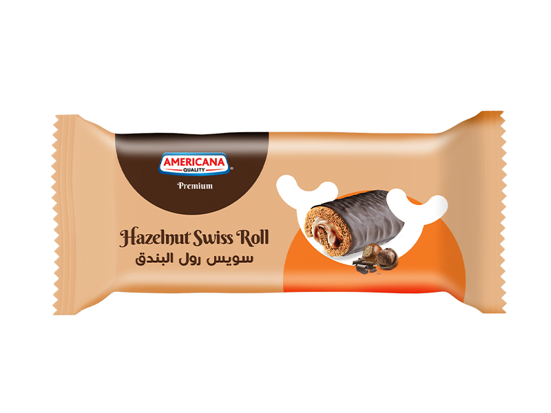 Hazelnut Coated Swiss Roll