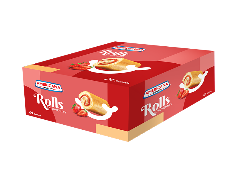 Vanilla Swiss Rolls with Strawberry Jam