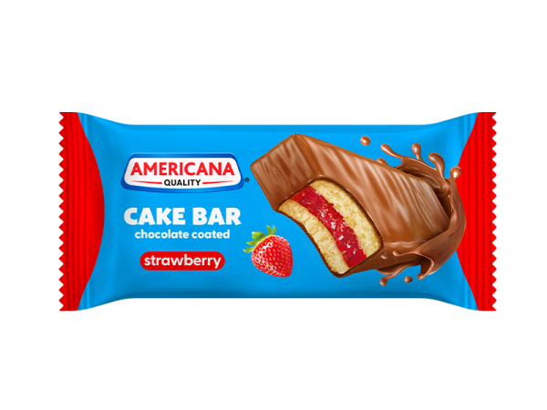 Chocolate Coated Strawberry Cake Bar