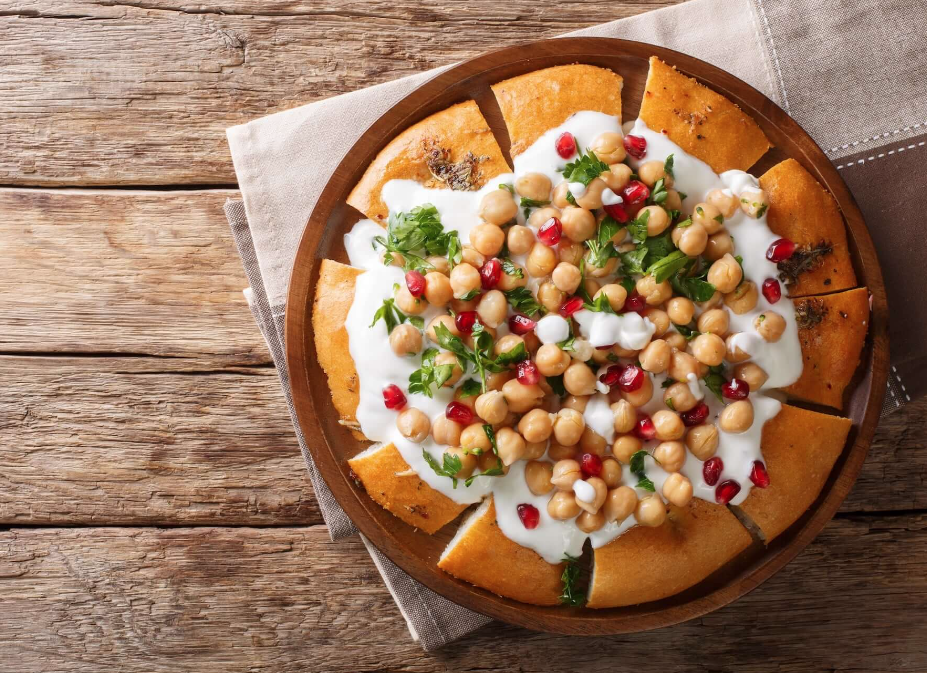 Fava Beans Fatteh