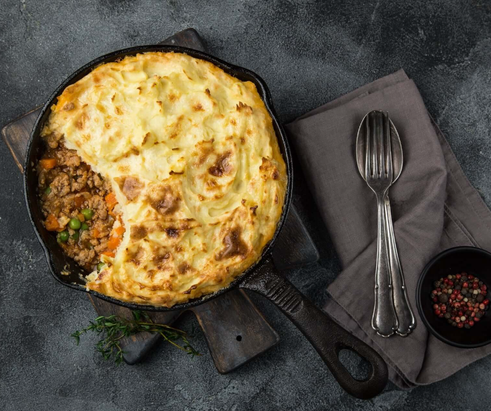 Red Kidney Beans and Beef Pie