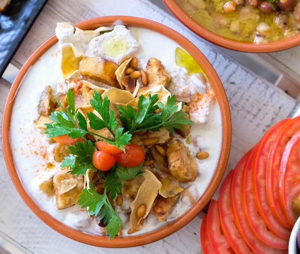 Fatteh Foul With Yogurt